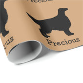 Irish Setter Custom Wrapping Paper Cadeaupapier (Rol Hoek)