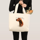 Irish Setter Dad 2 Grote Tote Bag (Voorkant (product))
