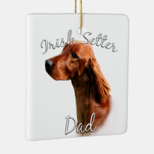 Irish Setter Dad 2 Keramisch Ornament (Rechts)