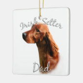 Irish Setter Dad 2 Keramisch Ornament (Links)