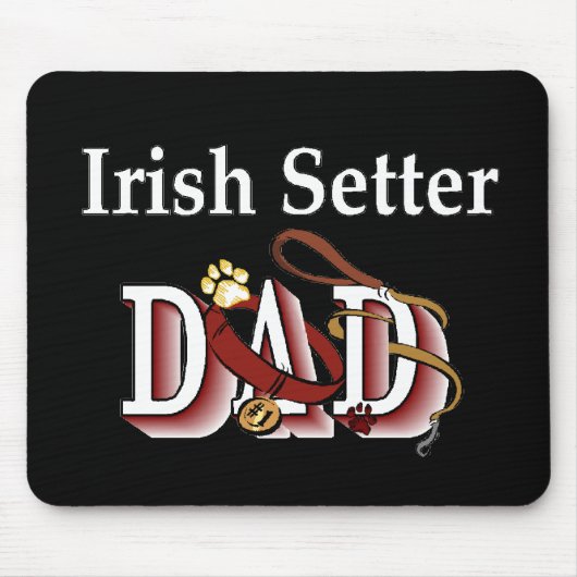 Irish Setter Dad Gifts Muismat (Voorkant)