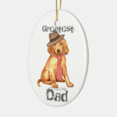 Irish Setter Dad Keramisch Ornament (Links)