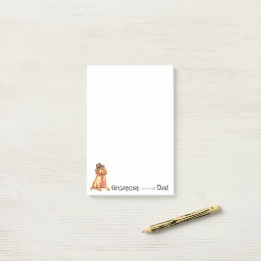 Irish Setter Dad Post-it® Notes (Op bureau)