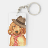 Irish Setter Dad Sleutelhanger (achterkant)