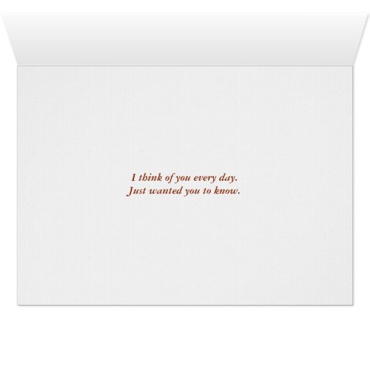 Irish Setter denkt aan jou (Binenzijde Horizontaal (Onderkant))