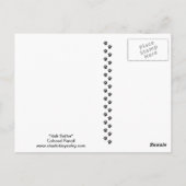 Irish Setter Dog Art Briefkaart (Achterkant)