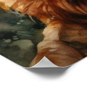 Irish Setter Dog Art Print Poster (Hoek)