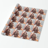 Irish Setter Dog Cadeaupapier (Uitgerold)