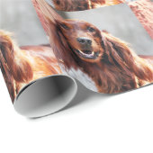Irish Setter Dog Cadeaupapier (Rol Hoek)