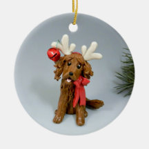 Irish Setter Dog kerstversiering