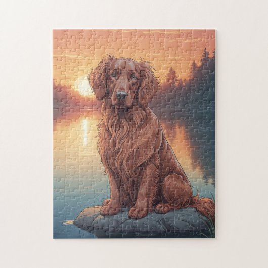 Irish Setter dog Legpuzzel (Verticaal)