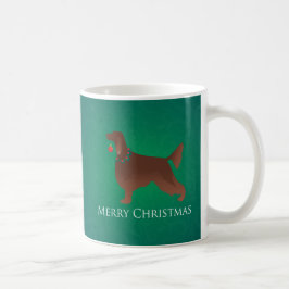 Irish Setter Dog Merry kerstdesign Koffiemok