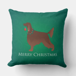 Irish Setter Dog Merry kerstdesign Kussen