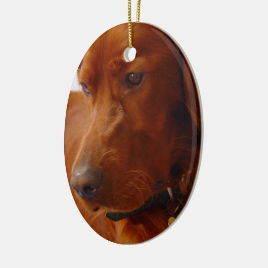 Irish Setter Dog Ornament (Links)