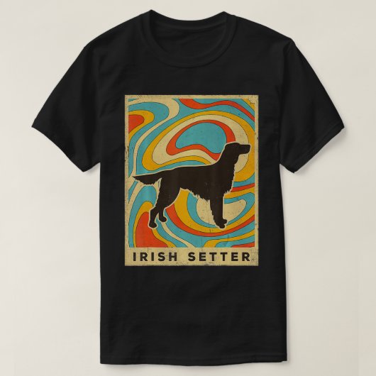 Irish Setter Dog Retro Gift T-shirt (Design voorkant)