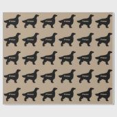 Irish Setter Dog Silhouette Cadeaupapier (Vlak)