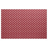 Irish Setter Dog Silhouettes Pattern Red en White Stof (Yard (91,4 cm))