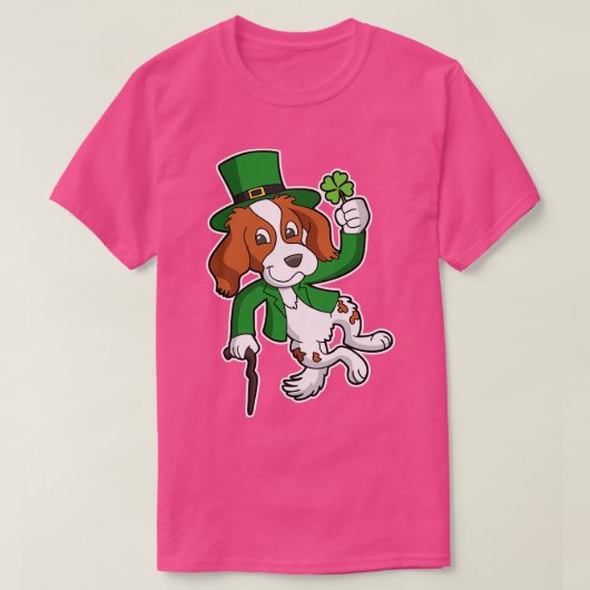Irish Setter Dog St Patricks Day Heel Click T-shirt (Design voorkant)