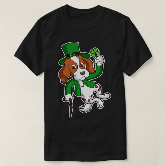Irish Setter Dog St Patricks Day Heel Click T-shirt (Design voorkant)