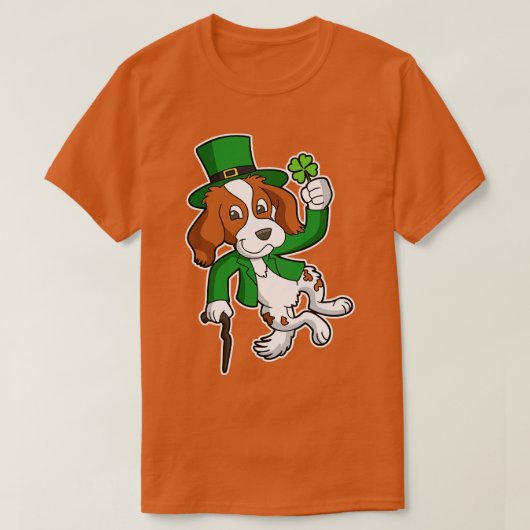 Irish Setter Dog St Patricks Day Heel Click T-shirt (Design voorkant)