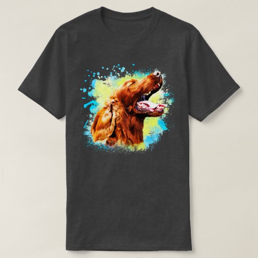 Irish Setter Dog T-shirt (Design voorkant)