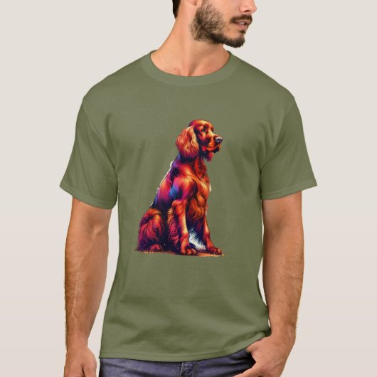 Irish Setter Dog T-shirt (Voorkant)