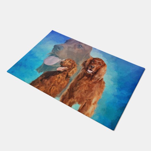 Irish Setter Dogs collage Deurmat (Schuin)