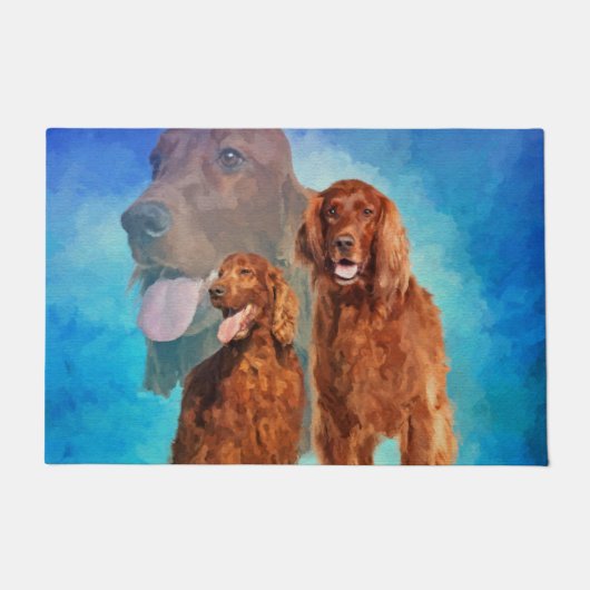 Irish Setter Dogs collage Deurmat (Voorkant)