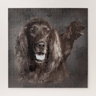 Irish Setter Dogs Digital Art Legpuzzel
