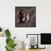 Irish Setter Dogs Digital Art Poster (Thuiskantoor)
