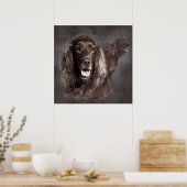 Irish Setter Dogs Digital Art Poster (Keuken)