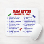 IRISH SETTER Eigenschapwetten 2 Muismat (Met muis)