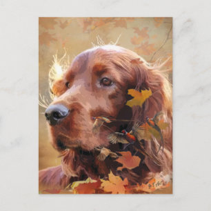 Irish Setter Feestdagenkaart