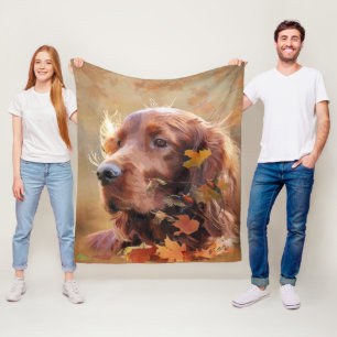 Irish Setter Fleece Deken