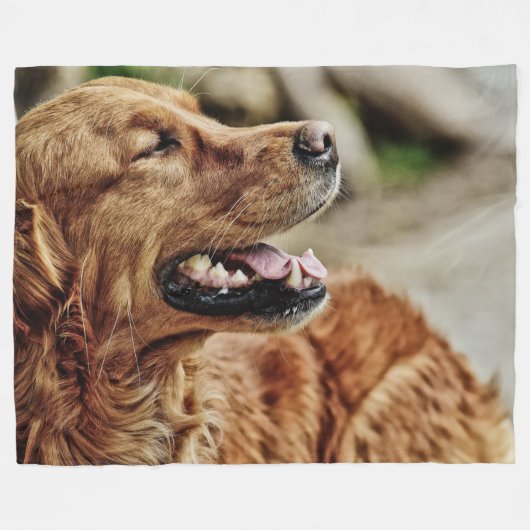 IRISH SETTER FLEECE DEKEN (Voorkant (Horizontaal))