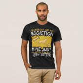 Irish Setter Funny Dog Addiction T-shirt (Voorkant volledig)