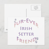 Irish Setter Furever Briefkaart (Voorkant / Achterkant)
