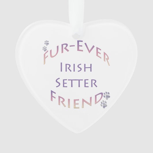 Irish Setter Furever Ornament (voorkant)