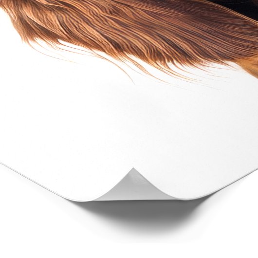 Irish Setter gepersonaliseerde print (Hoek)