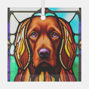 Irish Setter "Glas in lood" Glas Ornament
