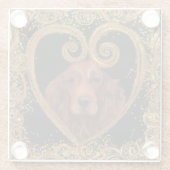 IRISH SETTER GLAZEN ONDERZETTER (Achterkant)