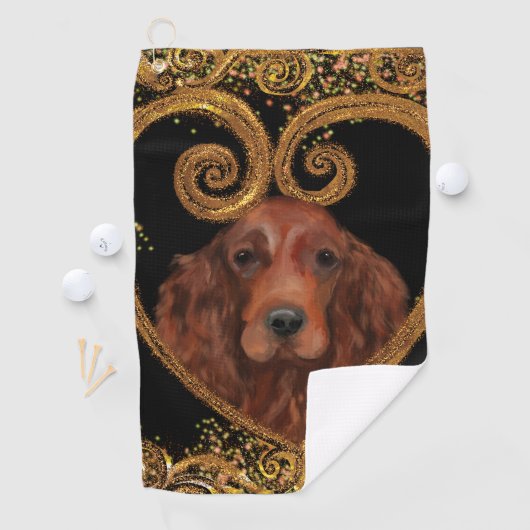 IRISH SETTER GOLFHANDDOEK (Insitu)
