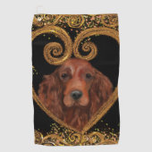 IRISH SETTER GOLFHANDDOEK (Voorkant)