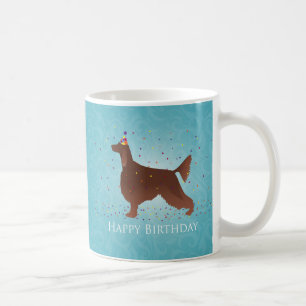 Irish Setter Happy Birthday Design Koffiemok