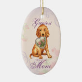 Irish Setter Heart mama Keramisch Ornament (Rechts)