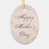 Irish Setter Heart mama Keramisch Ornament (Achterkant)
