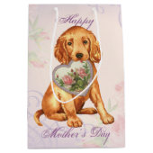 Irish Setter Heart mama Medium Cadeauzakje (Voorkant)