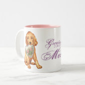 Irish Setter Heart mama Tweekleurige Koffiemok (Voorkant links)