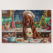 Irish Setter Holiday Baking: feestelijke kerstdage Legpuzzel (Horizontaal)