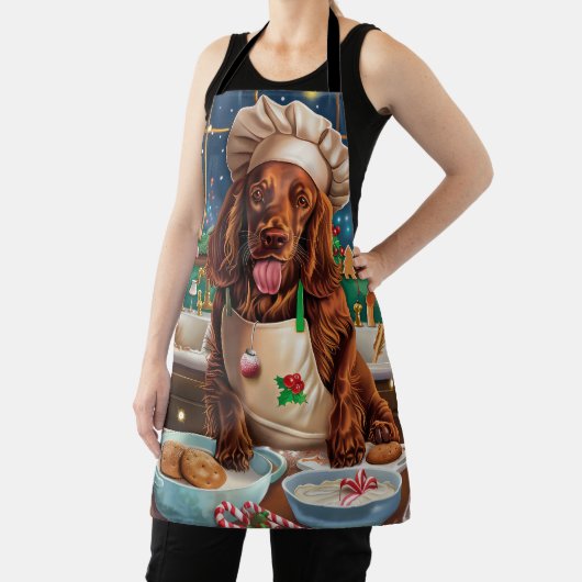 Irish Setter Holiday Baking: feestelijke kerstdage Schort (Insitu)